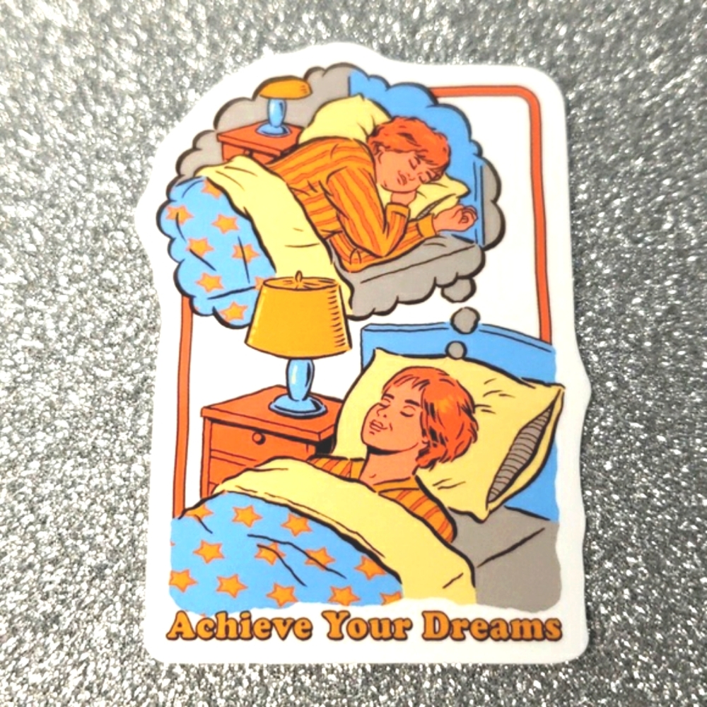 10/$10 RETRO Parody WATERPOOF Sticker Dreams